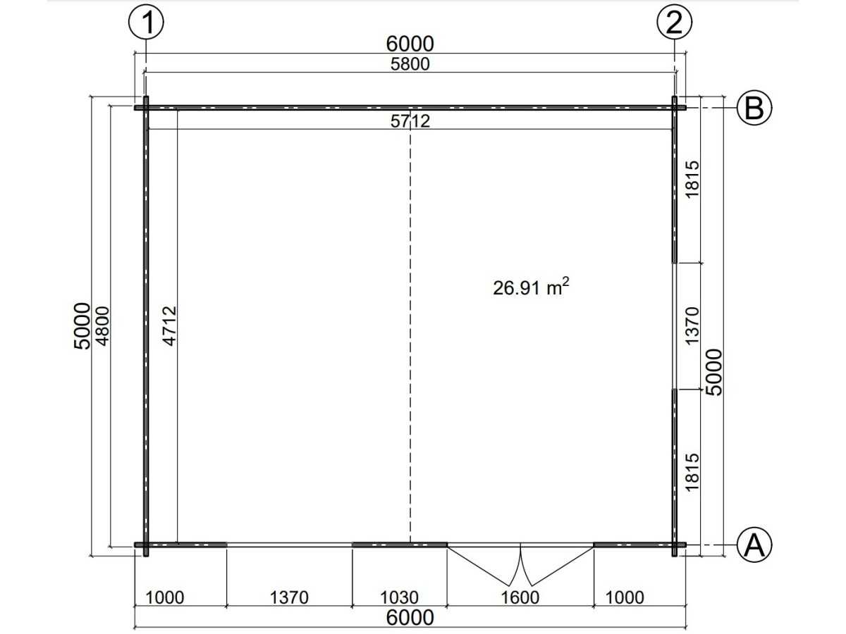 Caseta de jardín ALTEA 6X5 
