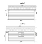 Casa de jardin ALTEA 6x6 , grosor 44 mm 