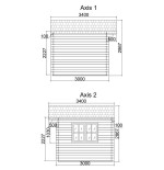 Caseta de jardín ALTEA 5X3 
