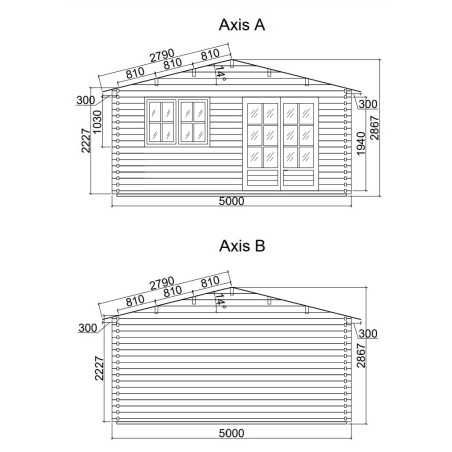 Caseta de jardín ALTEA 5X3 