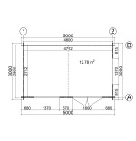 Caseta de jardín ALTEA 5X3 