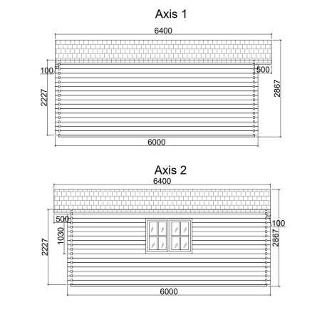 Caseta de jardín ALTEA 5x6