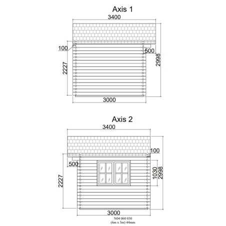 Caseta de jardín ALTEA 6x3