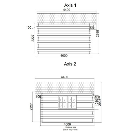 Caseta de jardín ALTEA 6x4