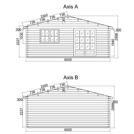 Caseta de jardín ALTEA 6x4