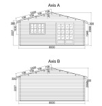 Caseta de jardín ALTEA 6x4