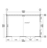 Caseta de jardín ALTEA 6x4