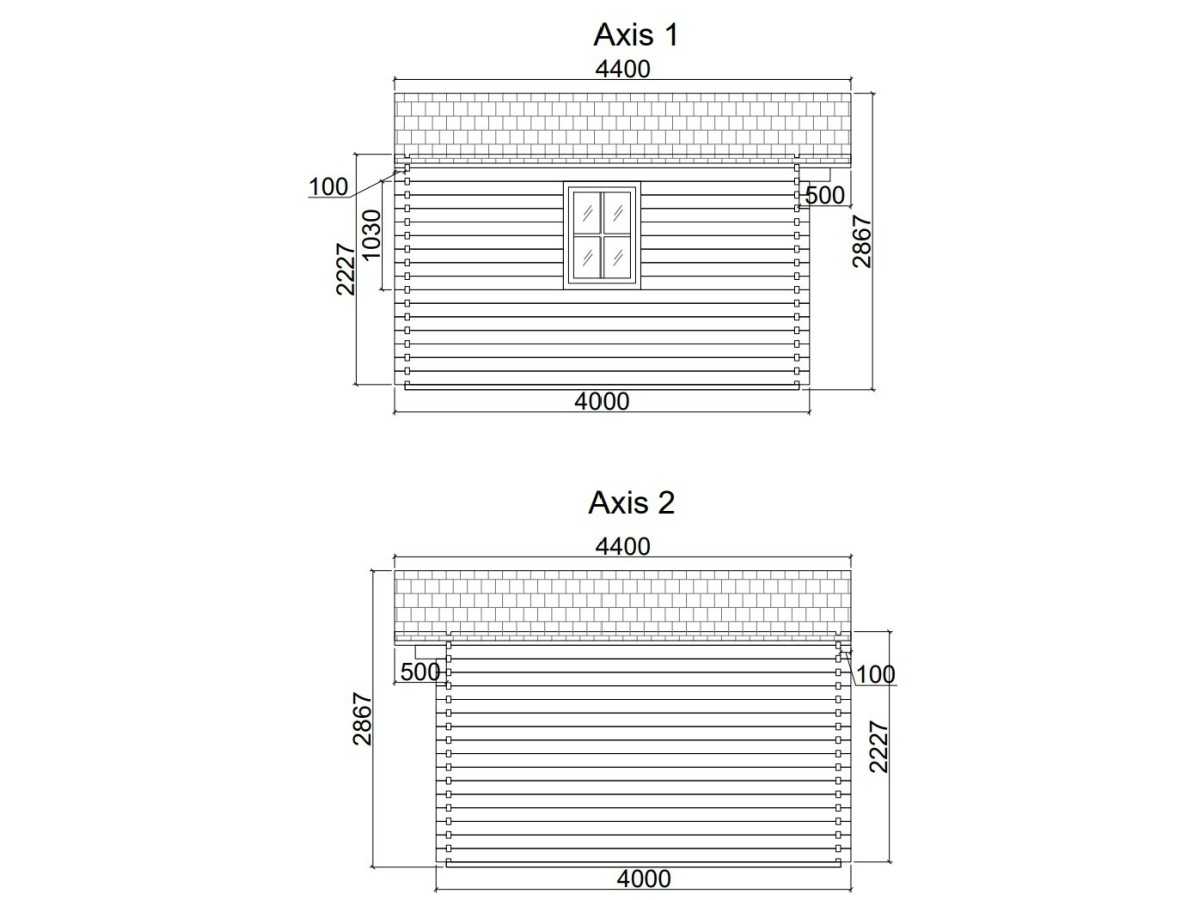 Caseta de jardin GANDIA 5X4 , 20 m2 , 44 mm