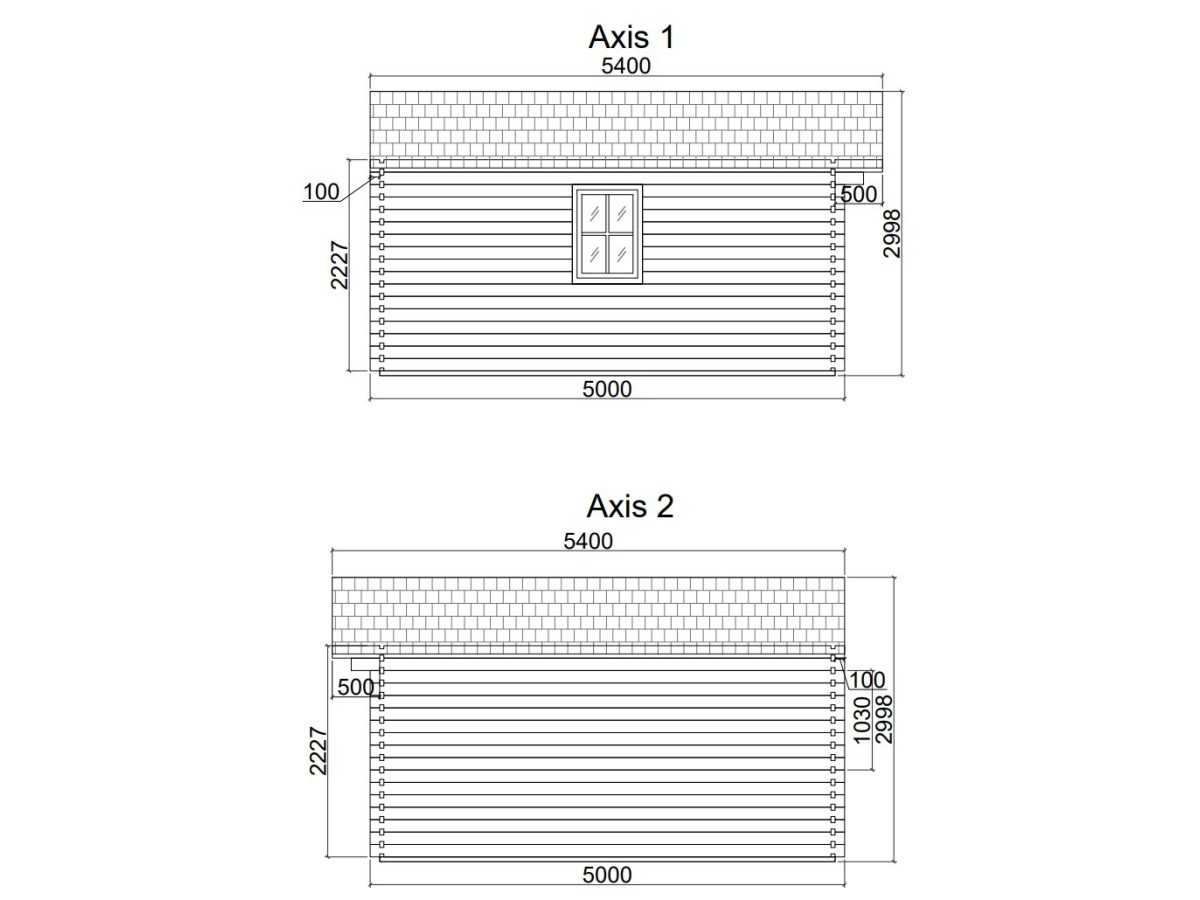 Caseta de jardín GANDIA 6X5 , 30 m2 , 44 mm 