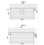 Caseta de jardín  GANDIA 6X5 , 30 m2 , 44 mm 