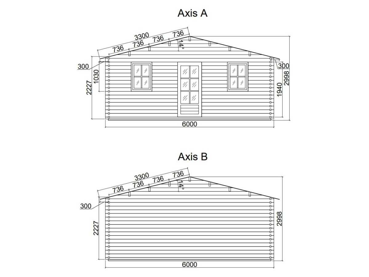 Caseta de jardín GANDIA 6X5 , 30 m2 , 44 mm 