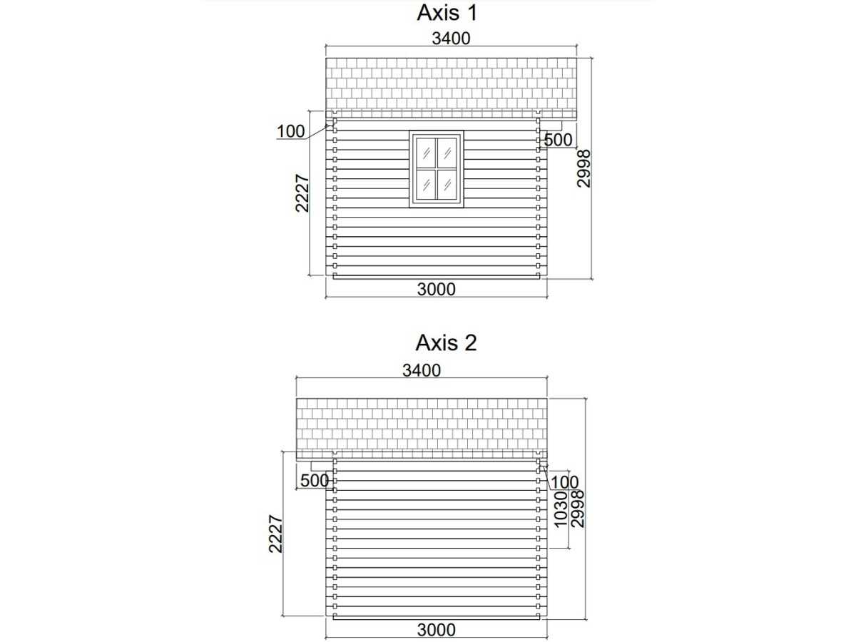 Caseta de jardín GANDIA 6X3 , 18 m2 , 44 mm 