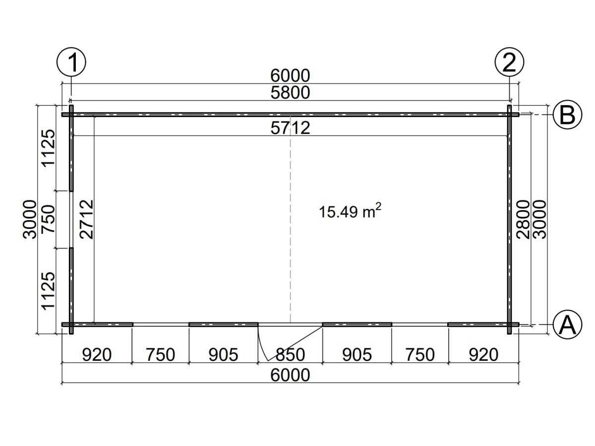 Caseta de jardín GANDIA 6X3 , 18 m2 , 44 mm 