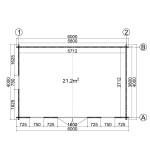 Casa de jardín MONICA 6x4