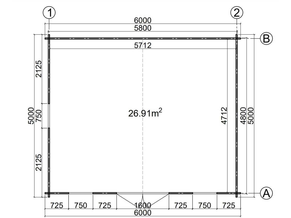 CASETA DE JARDIN MONICA 6X5
