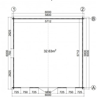 CASETA DE JARDÍN MONICA 6X6