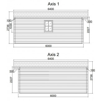 CASETA DE MADERA   MONICA 4X6 , 44 mm