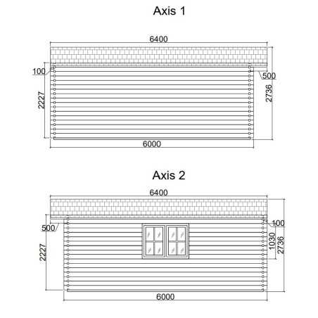 Caseta de jardin 4x6 , 44 mm , 24 m2 