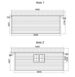Caseta de jardin 4x6 , 44 mm , 24 m2 