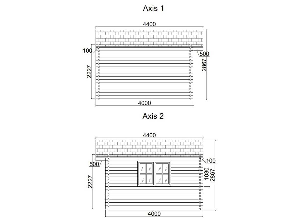 Casa de jardín DENIA 5x4 , 44 mm 