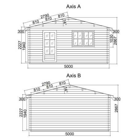 Casa de jardín DENIA 5x6 