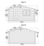 Casa de jardín DENIA 5x6 