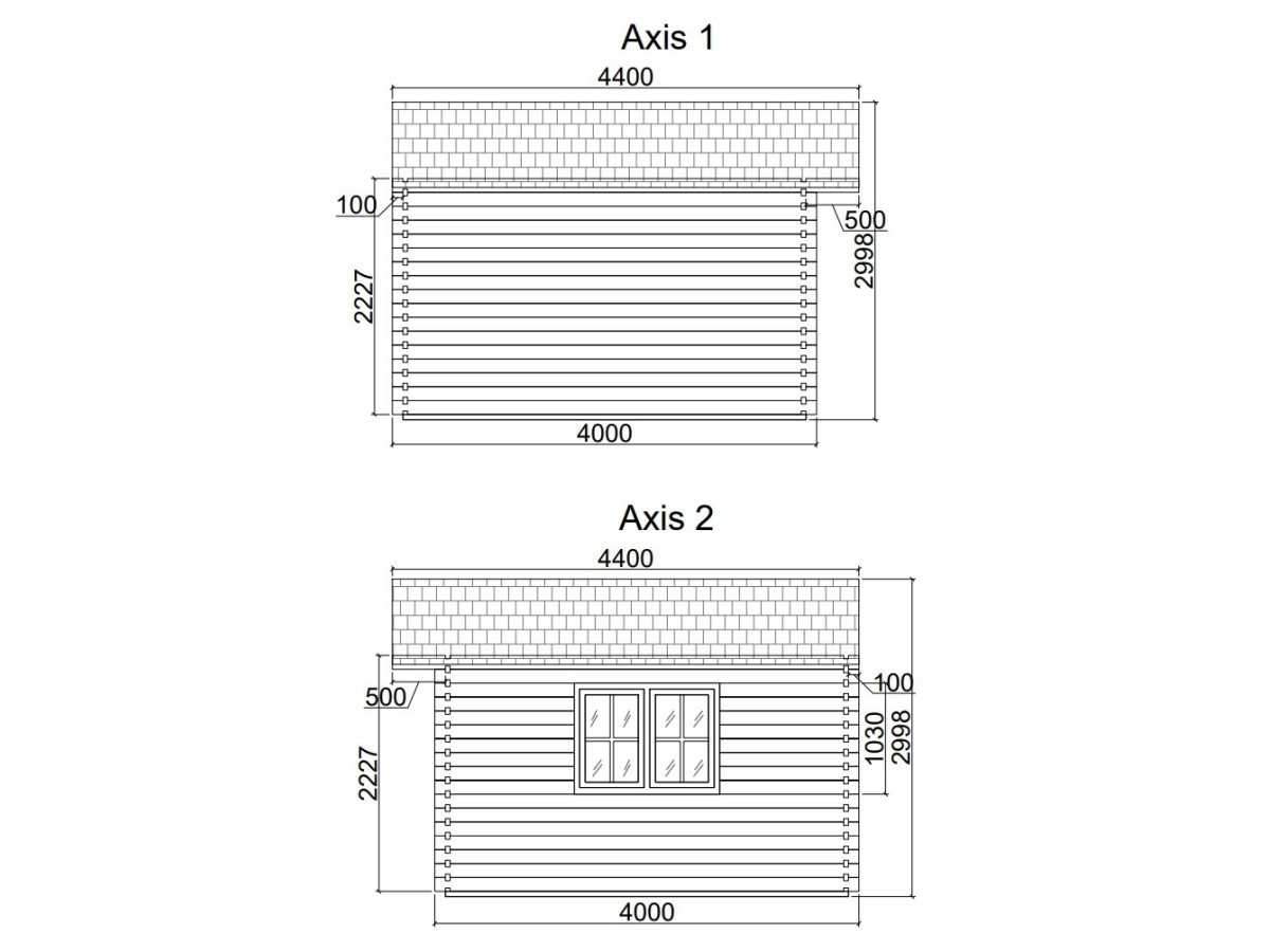 CASETA DE MADERA DENIA 6X4 , 44 mm