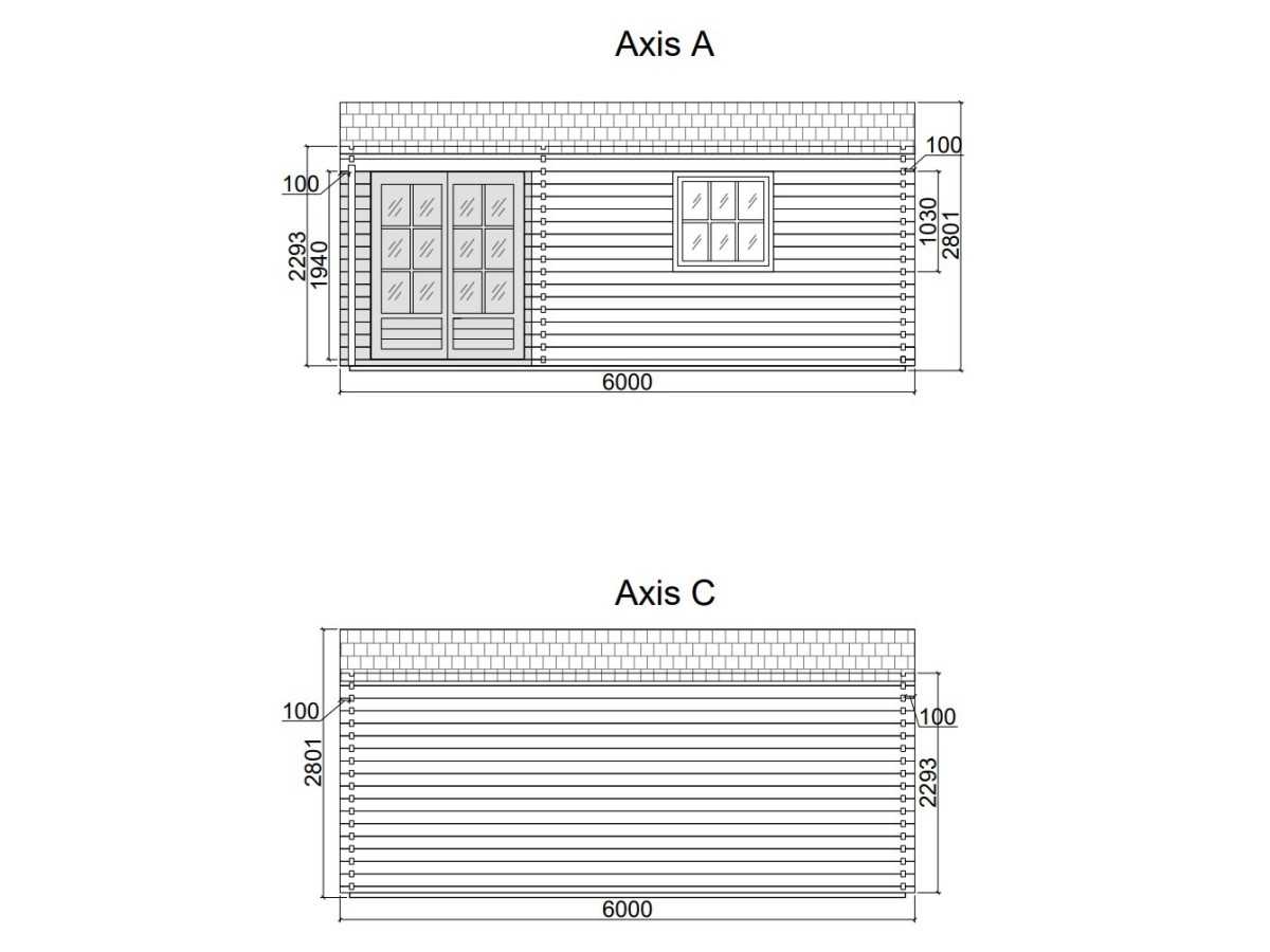 Caseta de jardin ALPINA 6x4 , 24 m2 - 44mm