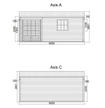 Caseta de jardin  ALPINA  6x4 , 24 m2 - 44mm