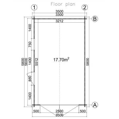 GARAJE DE MADERA BRIN 2, 44 mm 