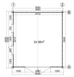 Garaje de madera  "BRIN 5" - 44 mm