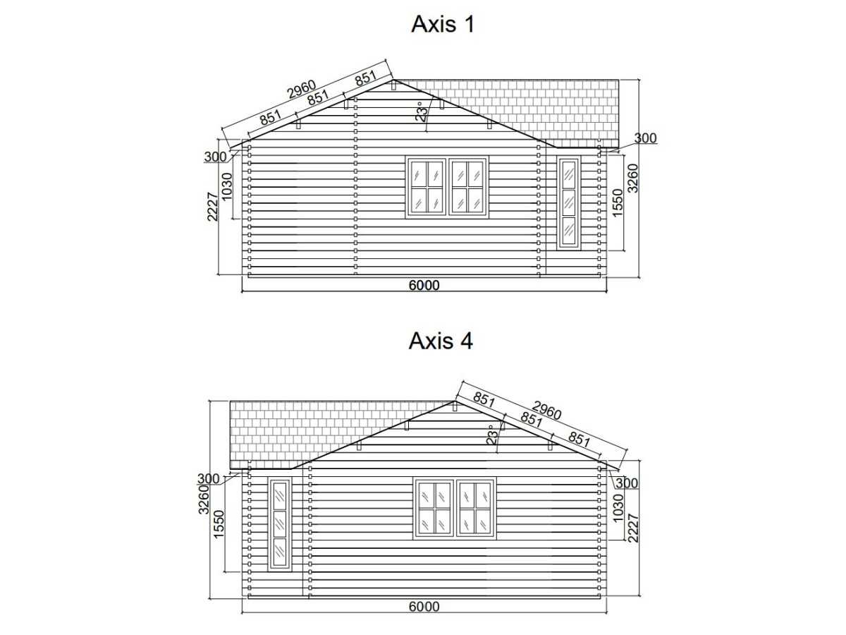 Casa de madera en doble pared "FLORIDA TWINSKIN" - 44-50-44 mm