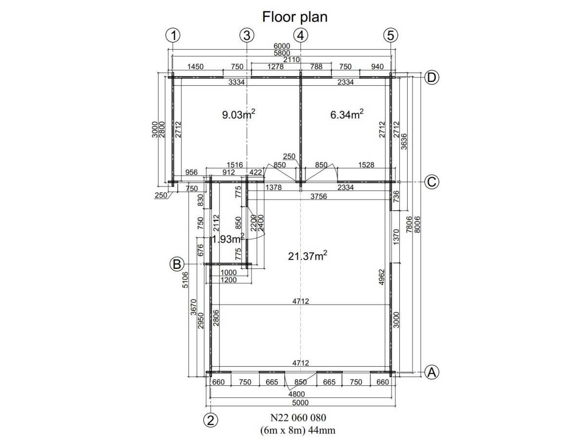 DANI 6X8 , 48 m2 