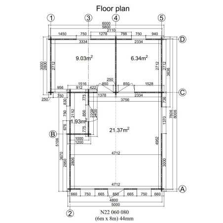 DANI 6X8 , 48 m2 