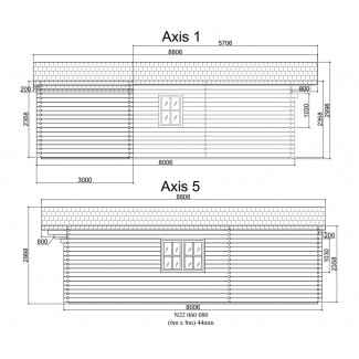 DANI 6X8 , 48 m2 