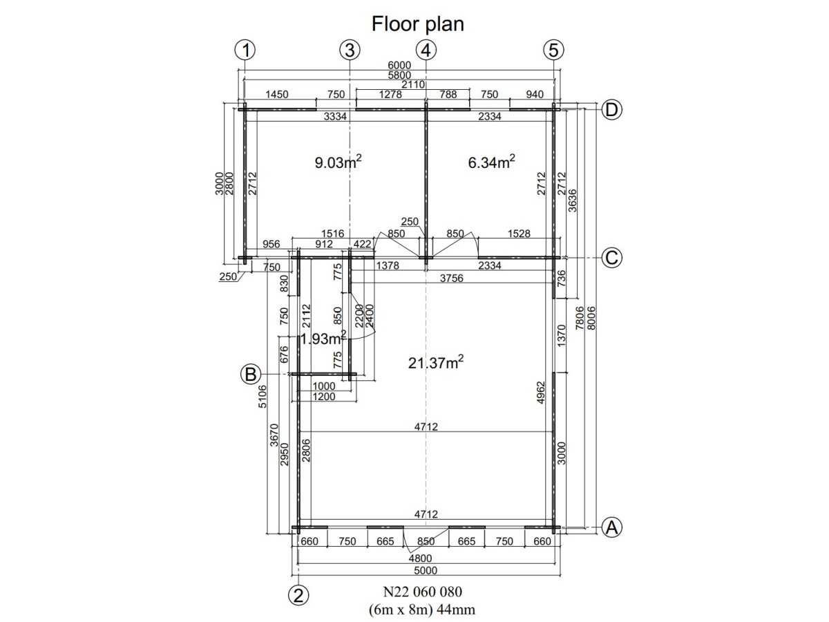 DANI 6X8 , 48 m2 