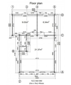 DANI 6X8 , 48 m2 