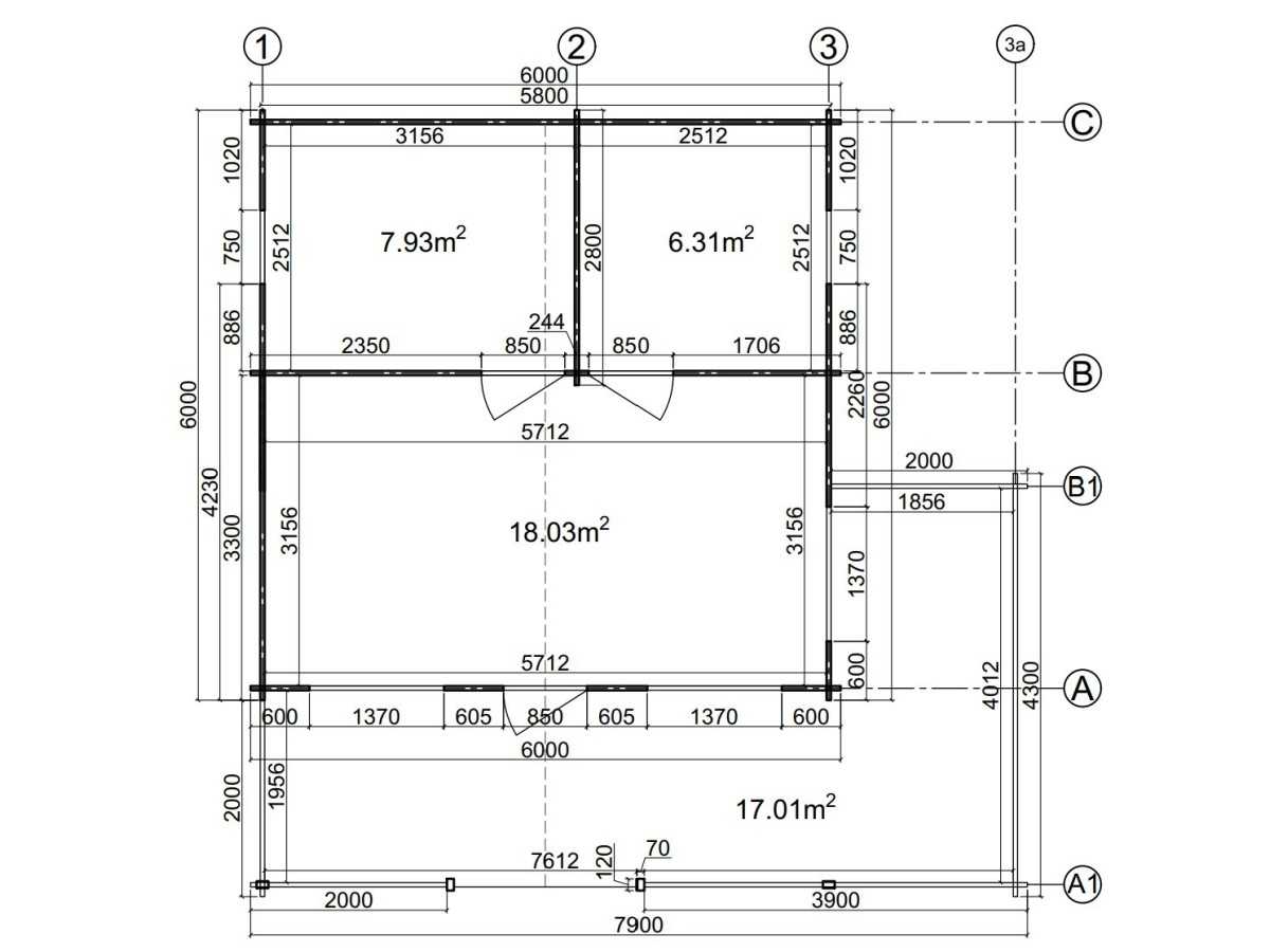 CASA DE MADERA EN DOBLE PARES ASTI TWINSKIN DE DOS PLANTAS , 44-50-44 mm 