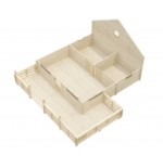 CASA DE MADERA EN DOBLE PARES ASTI TWINSKIN DE DOS PLANTAS , 44-50-44 mm 