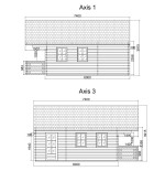 Casa de madera NOIA , 44 mm 