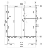Casa de madera   "PADOVA PLUS  48 m2"