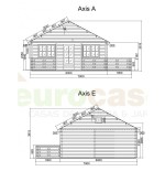 Casa de madera "ASTI" - 44 mm