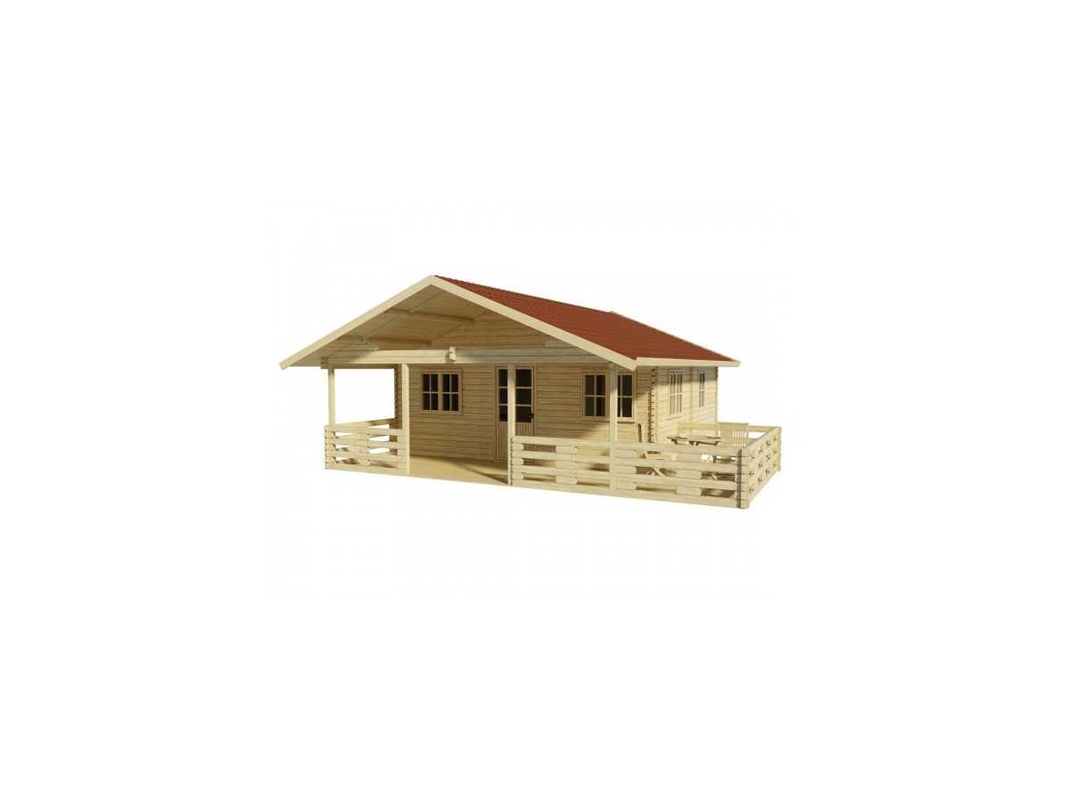 Casa de madera "ASTI" - 44 mm
