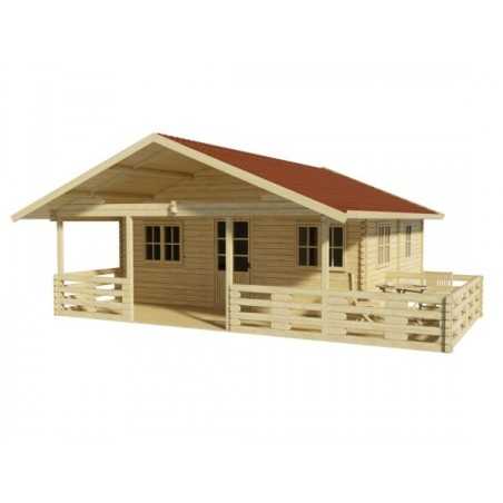 Casa de madera "ASTI" - 44 mm