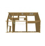 CASA DE MADERA  "ALMERIA " - 44 mm