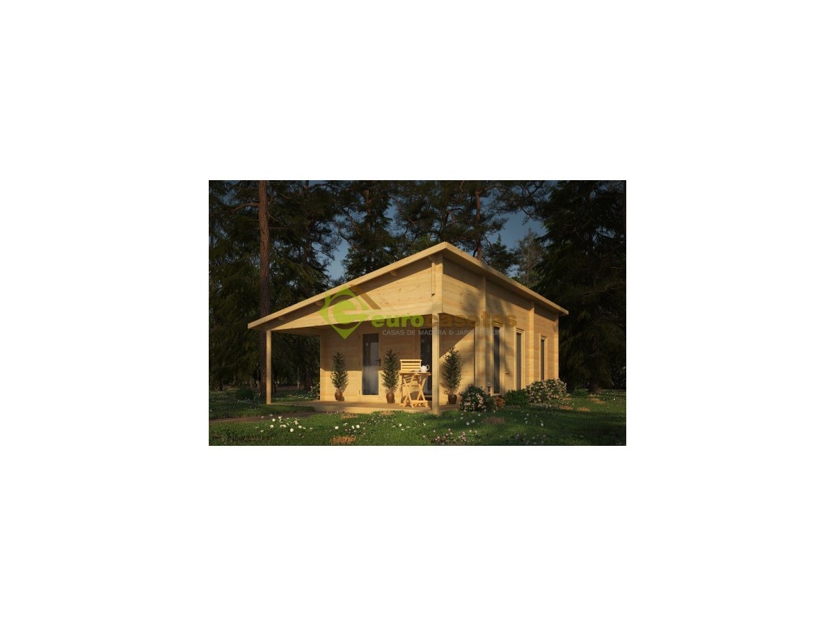 CASA DE MADERA  "VALENCIA" 40 m2- 44 mm