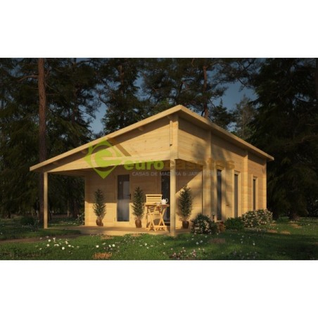 CASA DE MADERA  "VALENCIA" 40 m2- 44 mm