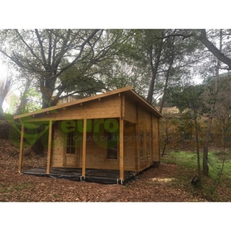 CASA DE MADERA  "VALENCIA" 40 m2- 44 mm