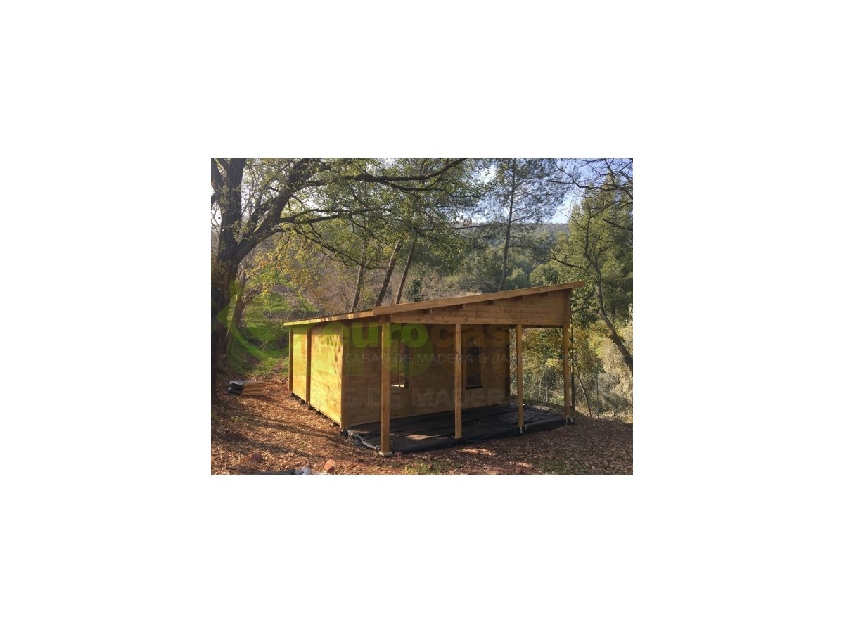 CASA DE MADERA  "VALENCIA" 40 m2- 44 mm
