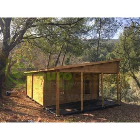 CASA DE MADERA  "VALENCIA" 40 m2- 44 mm
